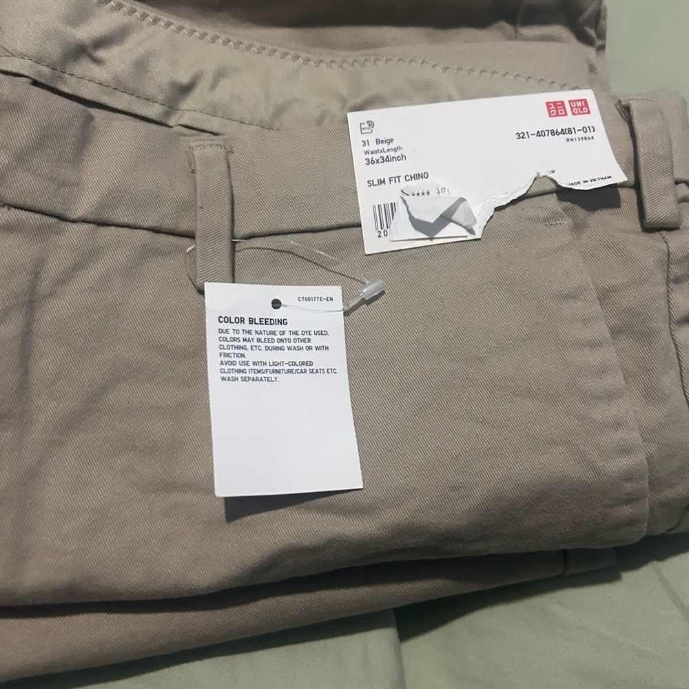 beige khakis